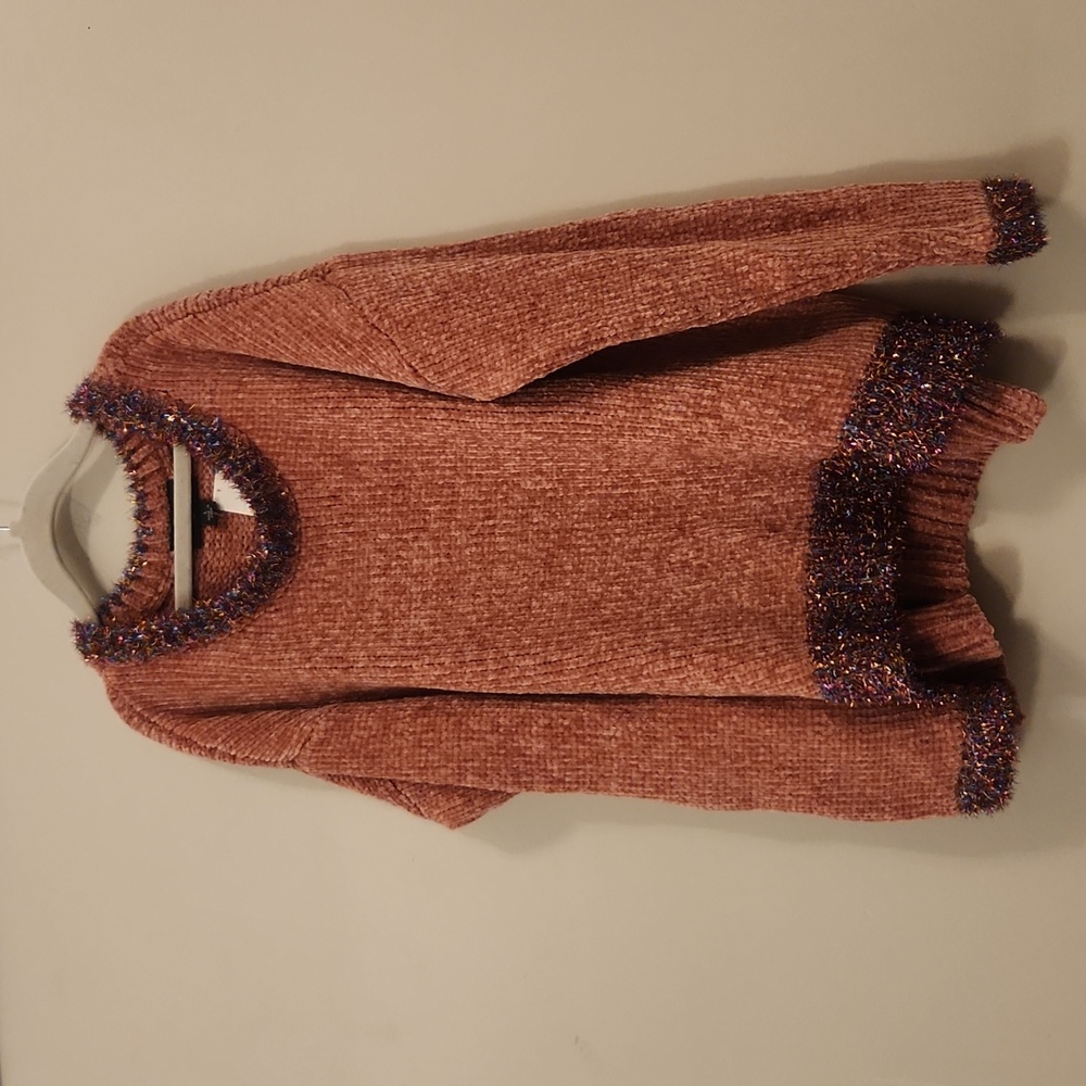 Pink sweater with glitters large